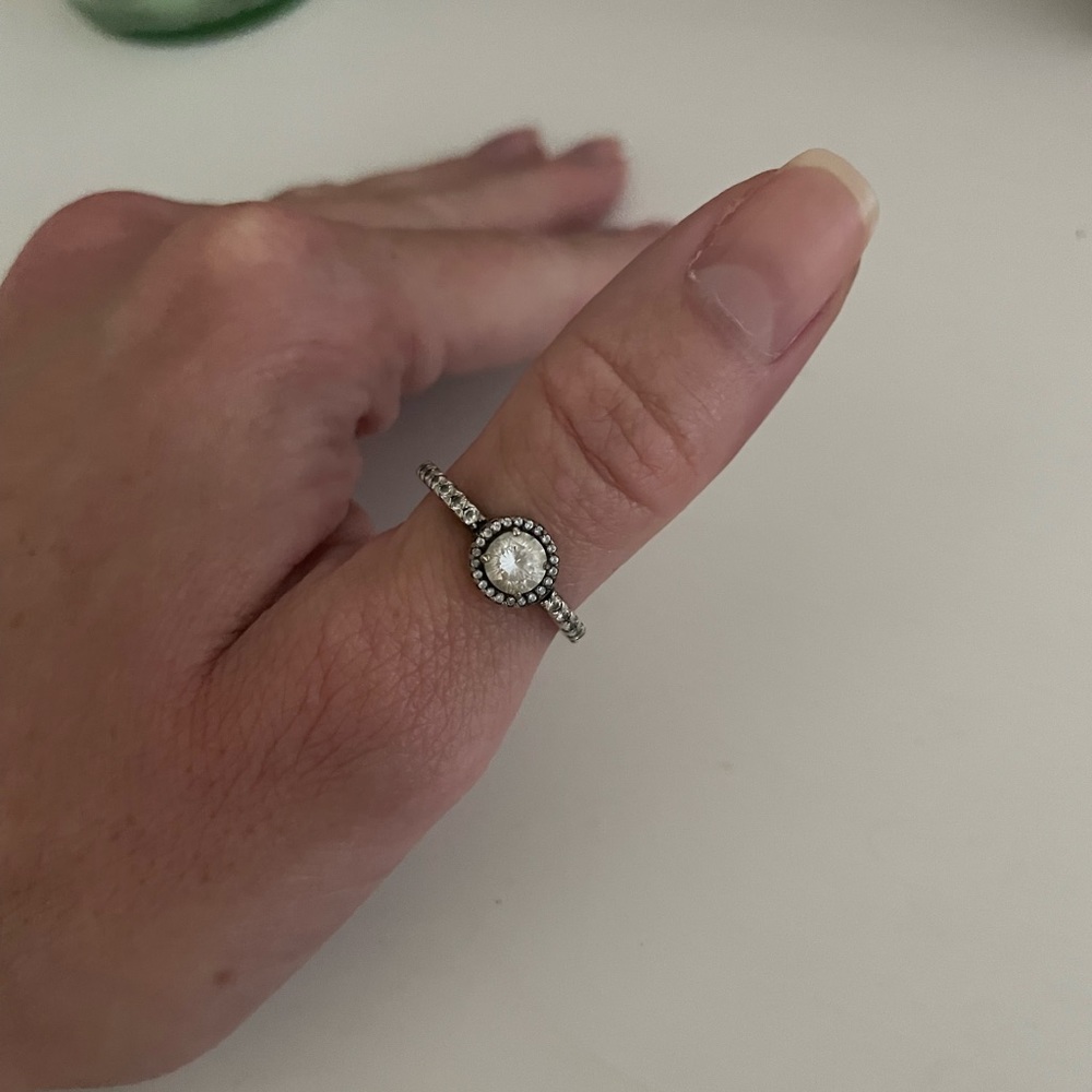 Pandora Sterling Silver CZ Ring